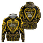 Custom Aotearoa Ngati Whatua Hoodie Maori Tribal Pattern
