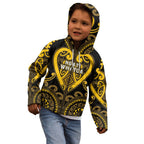 Custom Aotearoa Ngati Whatua Kid Hoodie Maori Tribal Pattern