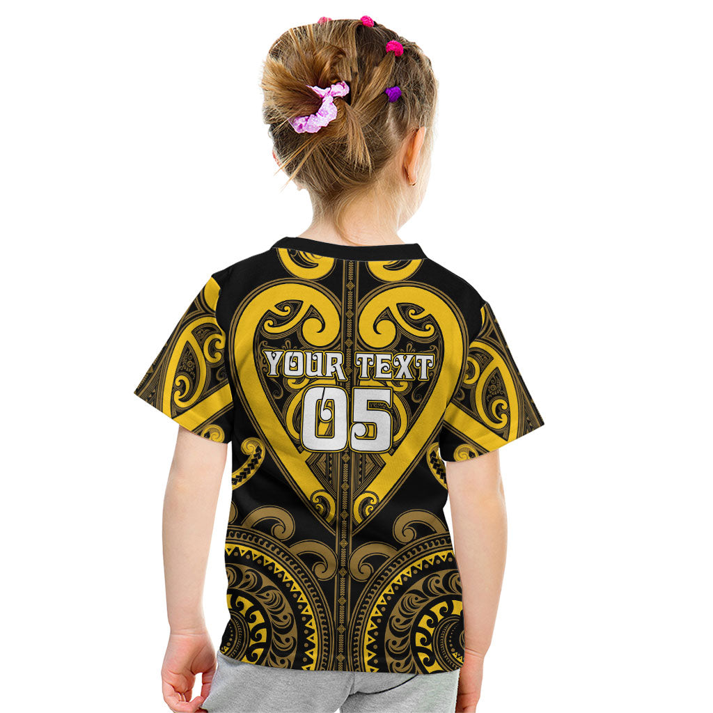 Custom Aotearoa Ngati Whatua Kid T Shirt Maori Tribal Pattern