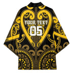 Custom Aotearoa Ngati Whatua Kimono Maori Tribal Pattern