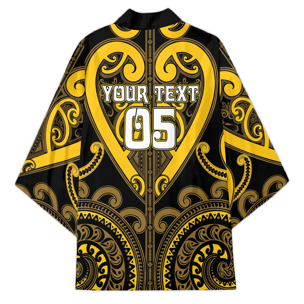 Custom Aotearoa Ngati Whatua Kimono Maori Tribal Pattern