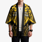 Custom Aotearoa Ngati Whatua Kimono Maori Tribal Pattern