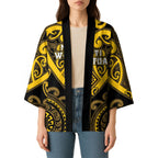 Custom Aotearoa Ngati Whatua Kimono Maori Tribal Pattern
