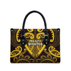 Aotearoa Ngati Whatua Leather Bag Maori Tribal Pattern