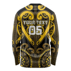 Custom Aotearoa Ngati Whatua Long Sleeve Shirt Maori Tribal Pattern