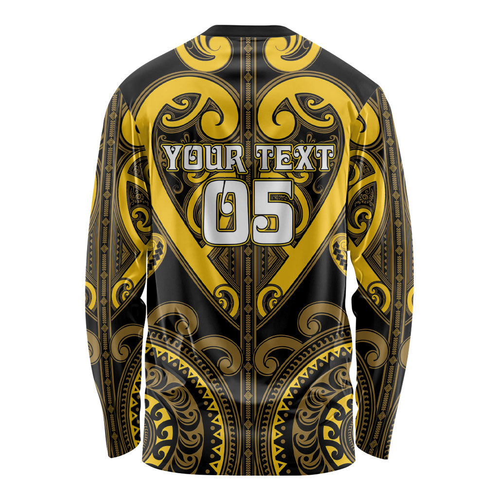 Custom Aotearoa Ngati Whatua Long Sleeve Shirt Maori Tribal Pattern