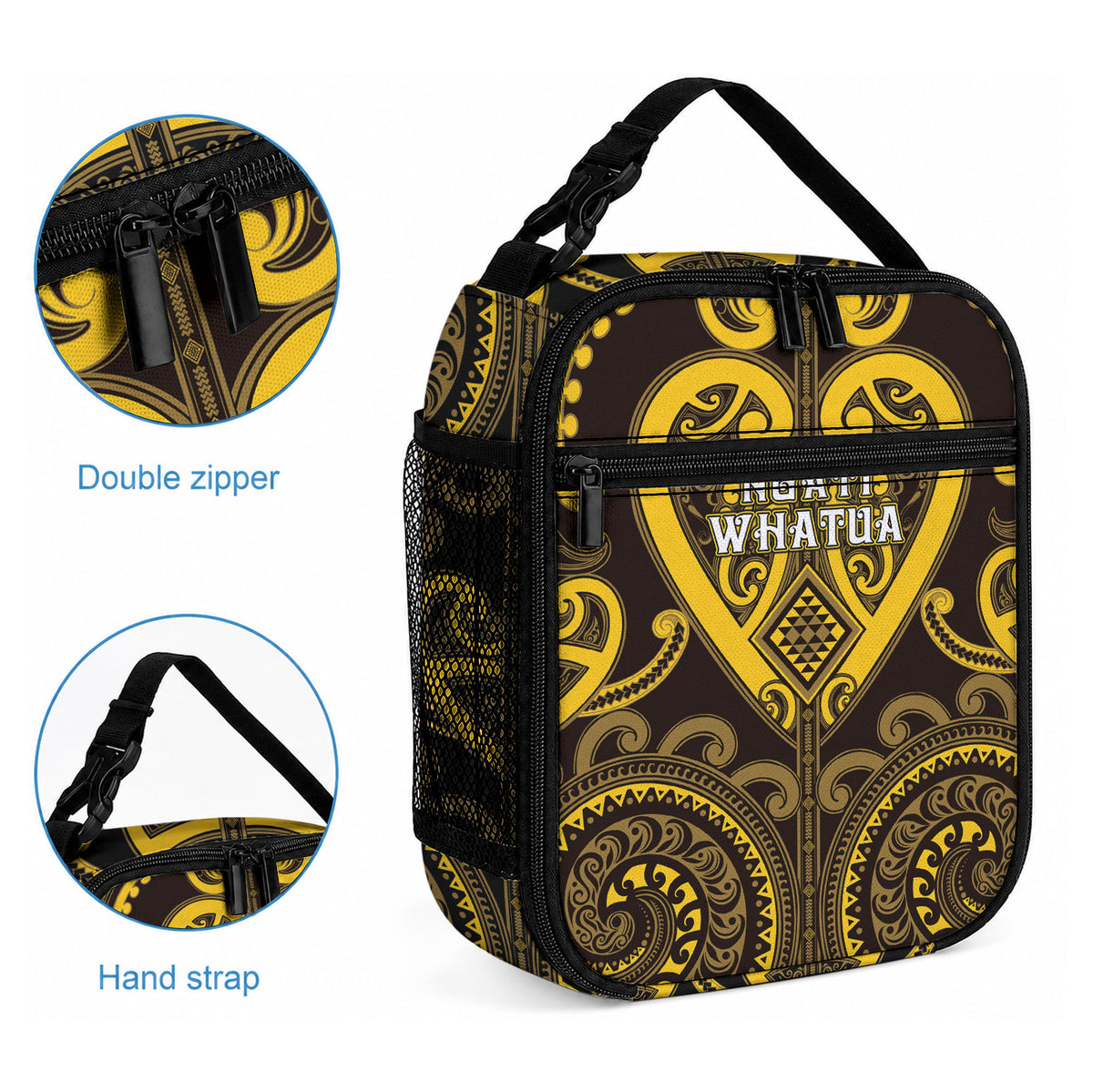 Aotearoa Ngati Whatua Lunch Bag Maori Tribal Pattern