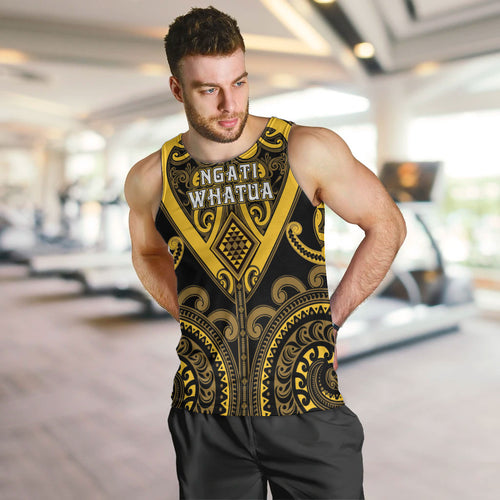 Custom Aotearoa Ngati Whatua Men Tank Top Maori Tribal Pattern