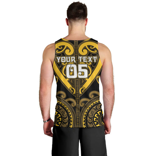 Custom Aotearoa Ngati Whatua Men Tank Top Maori Tribal Pattern
