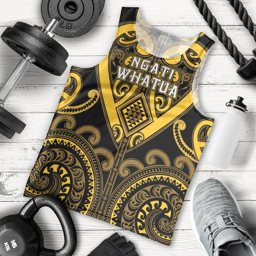 Custom Aotearoa Ngati Whatua Men Tank Top Maori Tribal Pattern