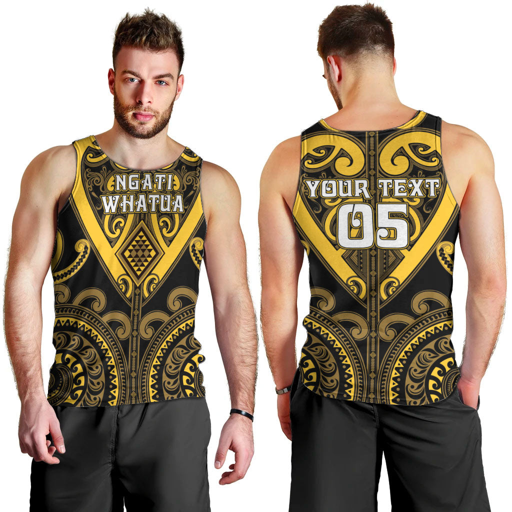 Custom Aotearoa Ngati Whatua Men Tank Top Maori Tribal Pattern