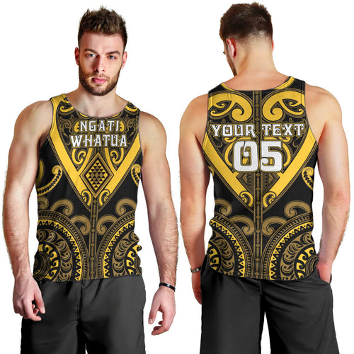 Custom Aotearoa Ngati Whatua Men Tank Top Maori Tribal Pattern