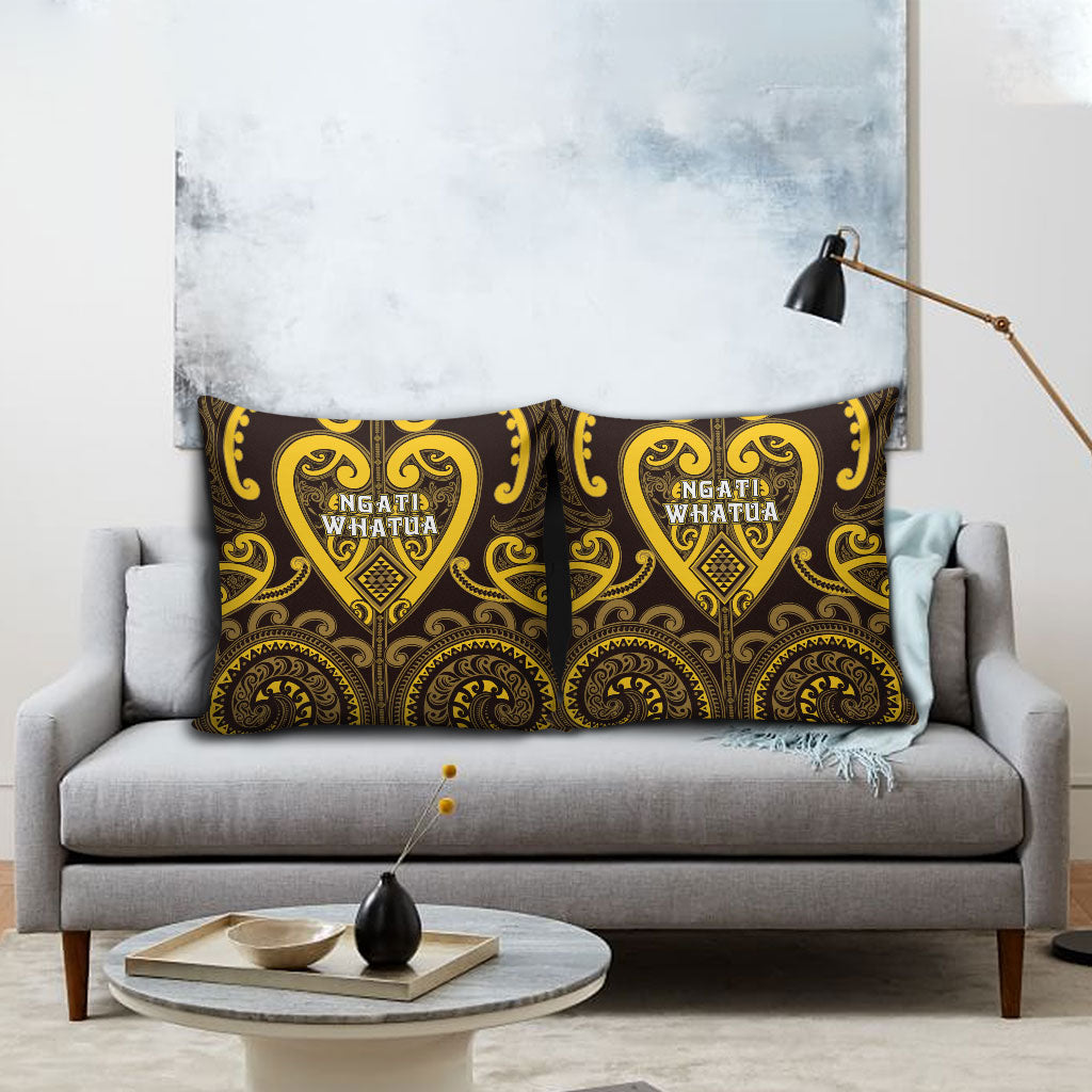 Aotearoa Ngati Whatua Pillow Cover Maori Tribal Pattern