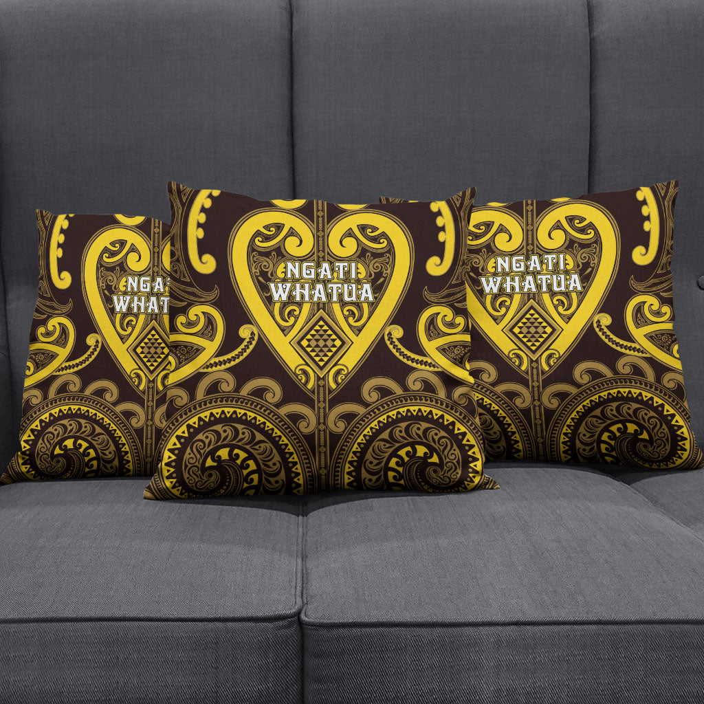 Aotearoa Ngati Whatua Pillow Cover Maori Tribal Pattern