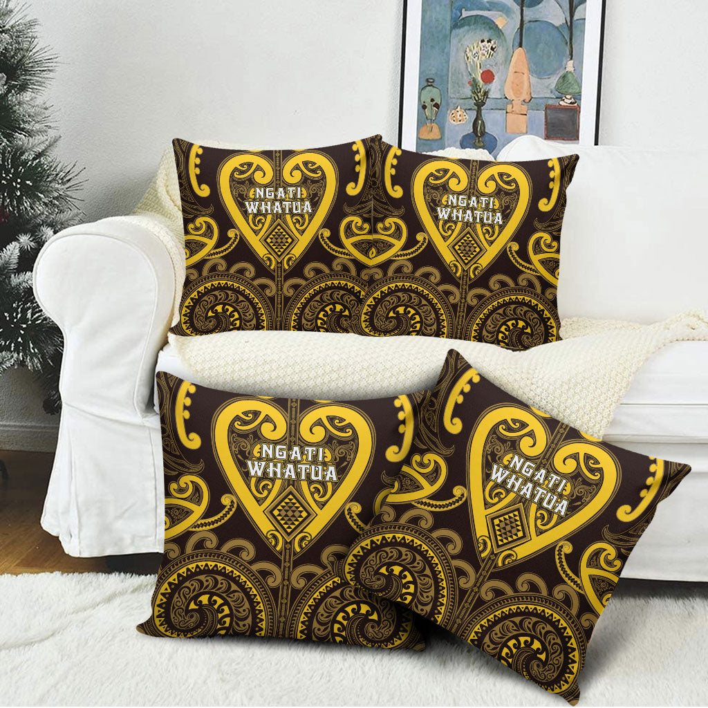 Aotearoa Ngati Whatua Pillow Cover Maori Tribal Pattern