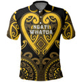 Custom Aotearoa Ngati Whatua Polo Shirt Maori Tribal Pattern