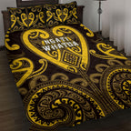 Aotearoa Ngati Whatua Quilt Bed Set Maori Tribal Pattern