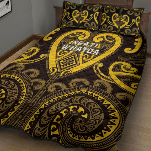 Aotearoa Ngati Whatua Quilt Bed Set Maori Tribal Pattern