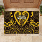 Aotearoa Ngati Whatua Rubber Doormat Maori Tribal Pattern
