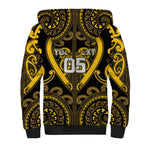 Custom Aotearoa Ngati Whatua Sherpa Hoodie Maori Tribal Pattern
