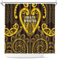 Aotearoa Ngati Whatua Shower Curtain Maori Tribal Pattern