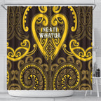 Aotearoa Ngati Whatua Shower Curtain Maori Tribal Pattern