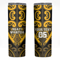 Custom Aotearoa Ngati Whatua Skinny Tumbler Maori Tribal Pattern