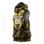 Custom Aotearoa Ngati Whatua Sleeveless Hoodie Maori Tribal Pattern