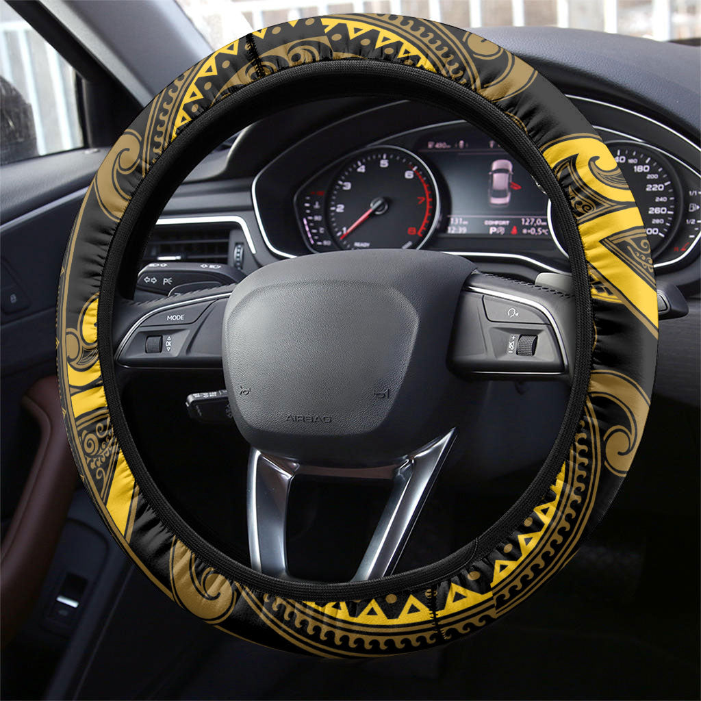 Aotearoa Ngati Whatua Steering Wheel Cover Maori Tribal Pattern