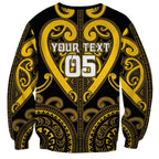 Custom Aotearoa Ngati Whatua Sweatshirt Maori Tribal Pattern