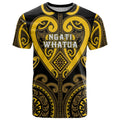 Custom Aotearoa Ngati Whatua T Shirt Maori Tribal Pattern