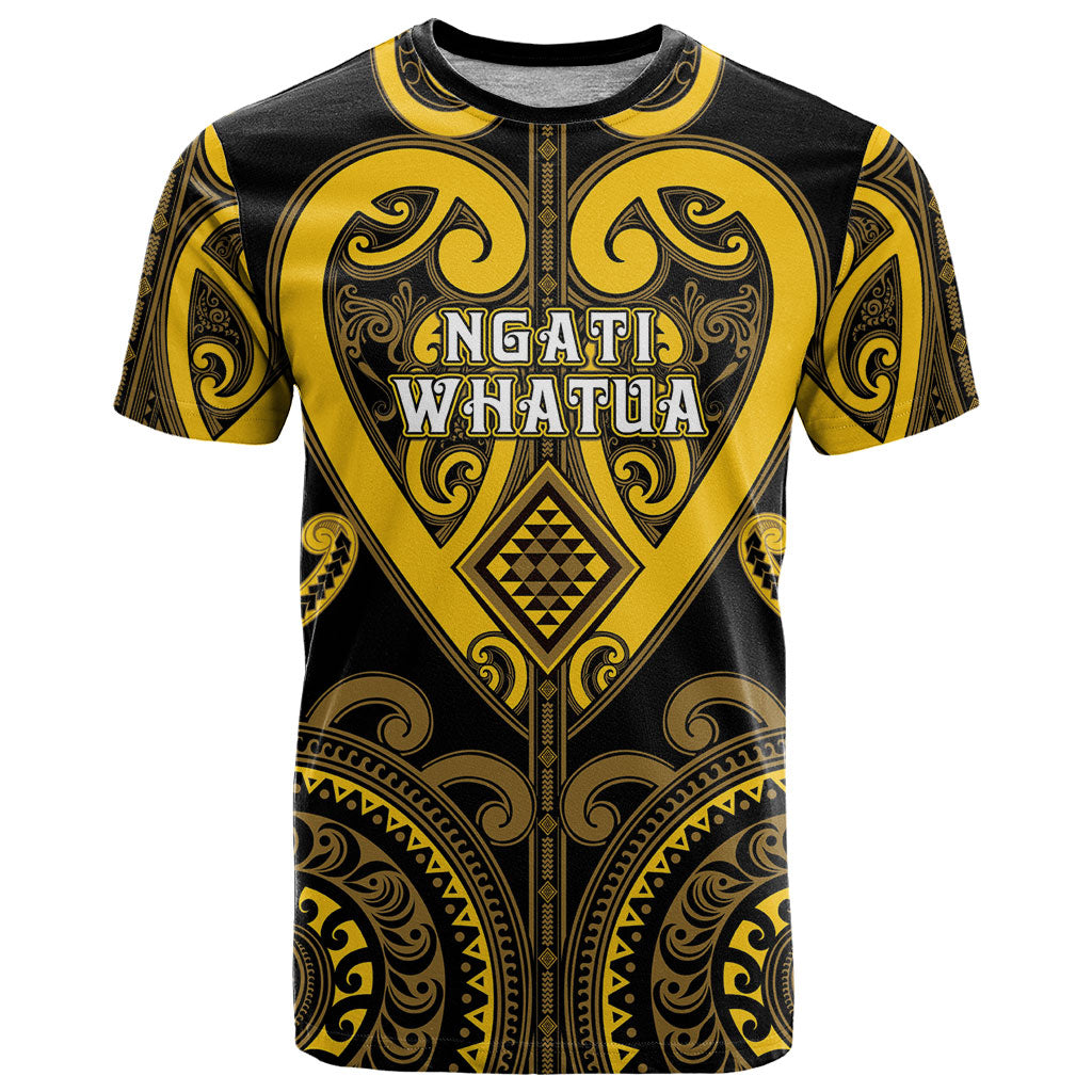 Custom Aotearoa Ngati Whatua T Shirt Maori Tribal Pattern