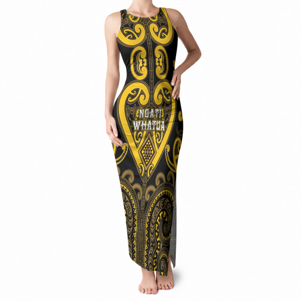 Custom Aotearoa Ngati Whatua Tank Maxi Dress Maori Tribal Pattern