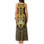 Custom Aotearoa Ngati Whatua Tank Maxi Dress Maori Tribal Pattern