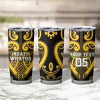 Custom Aotearoa Ngati Whatua Tumbler Cup Maori Tribal Pattern