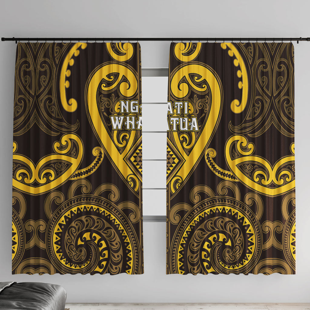 Aotearoa Ngati Whatua Window Curtain Maori Tribal Pattern