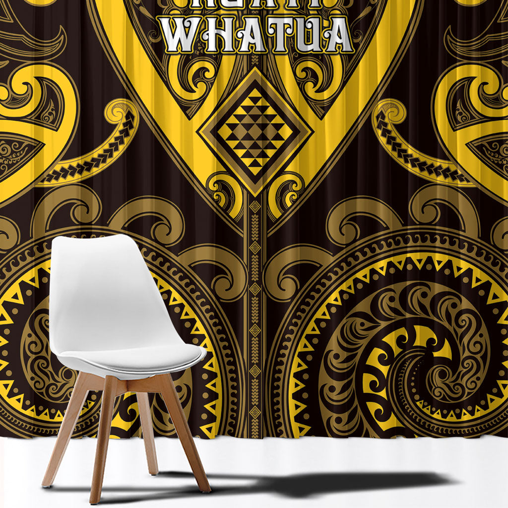 Aotearoa Ngati Whatua Window Curtain Maori Tribal Pattern