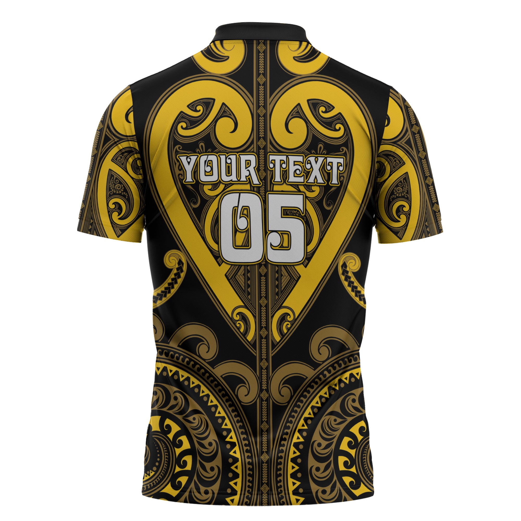 Custom Aotearoa Ngati Whatua Zipper Polo Shirt Maori Tribal Pattern