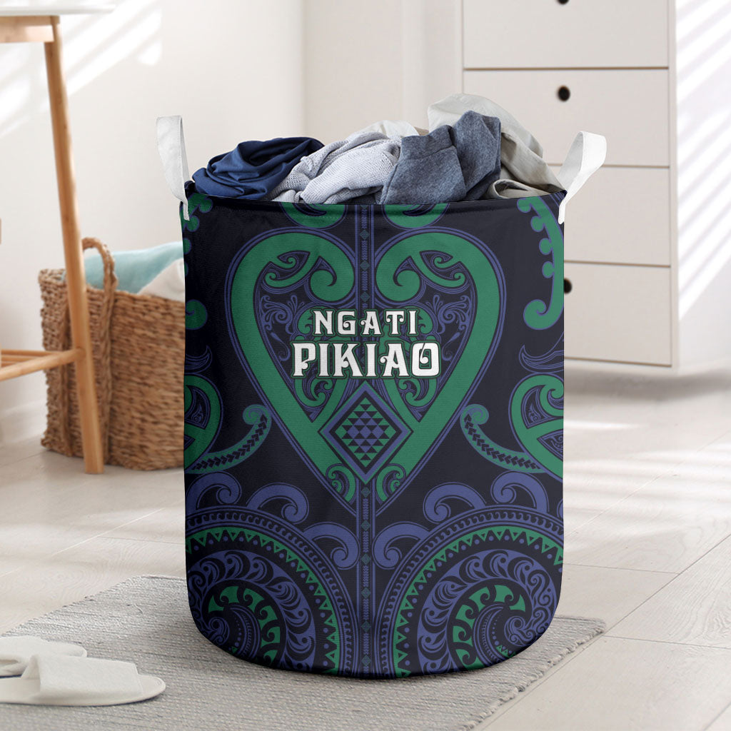 Aotearoa Ngati Pikiao Laundry Basket Maori Tribal Pattern