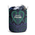 Aotearoa Ngati Pikiao Laundry Basket Maori Tribal Pattern