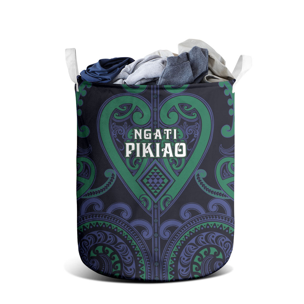 Aotearoa Ngati Pikiao Laundry Basket Maori Tribal Pattern