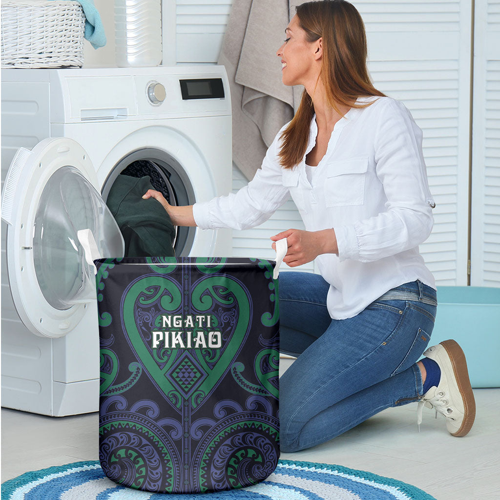 Aotearoa Ngati Pikiao Laundry Basket Maori Tribal Pattern