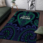 Aotearoa Ngati Pikiao Area Rug Maori Tribal Pattern