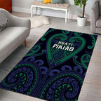 Aotearoa Ngati Pikiao Area Rug Maori Tribal Pattern