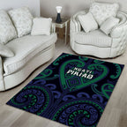 Aotearoa Ngati Pikiao Area Rug Maori Tribal Pattern