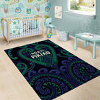 Aotearoa Ngati Pikiao Area Rug Maori Tribal Pattern
