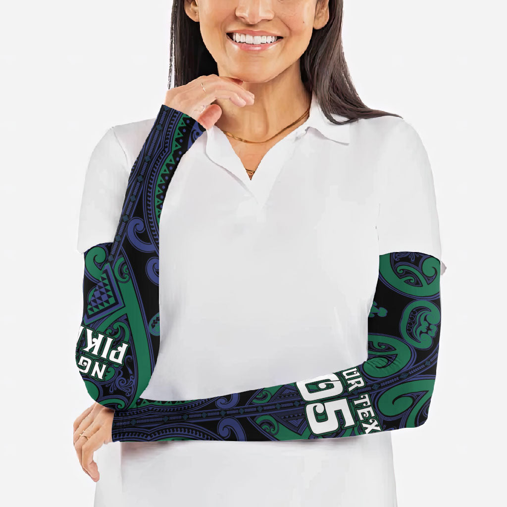 Custom Aotearoa Ngati Pikiao Arm Sleeves Maori Tribal Pattern
