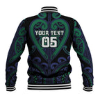 Custom Aotearoa Ngati Pikiao Baseball Jacket Maori Tribal Pattern
