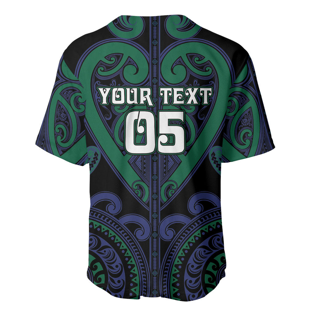 Custom Aotearoa Ngati Pikiao Baseball Jersey Maori Tribal Pattern