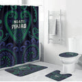 Aotearoa Ngati Pikiao Bathroom Set Maori Tribal Pattern